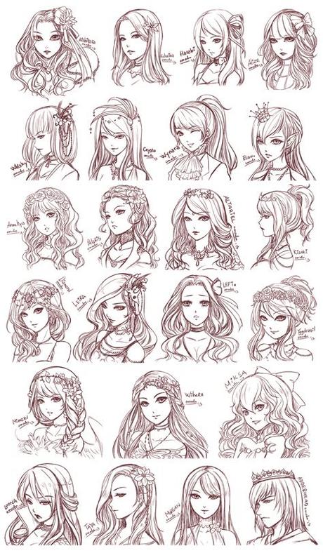Anime hair's origin is somewhat obscure. Anime Hair Drawing Reference and Sketches for Artists