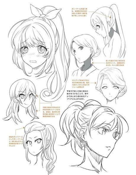 How to Draw Anime Hair for Girls and Women  Easy Step by Step Tutorial