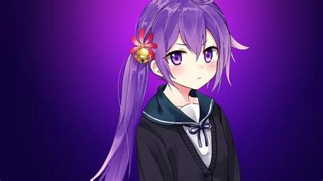 Want to discover art related to animehair? anime girl with purple hair wallpapers and images ...