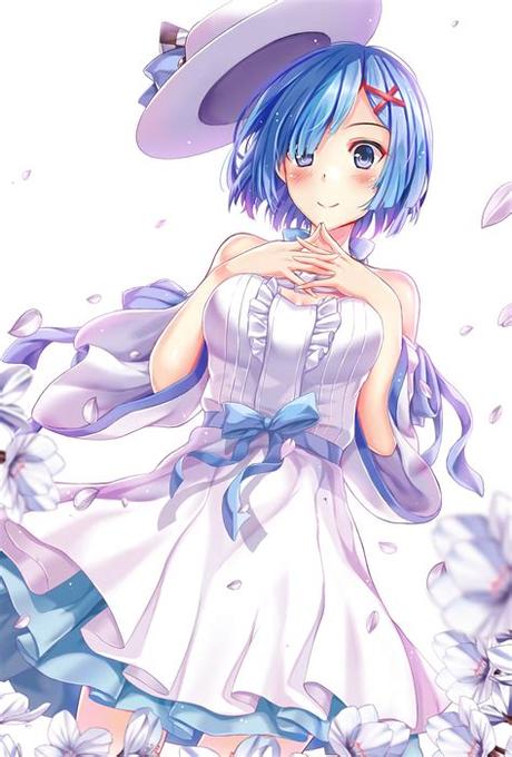 Draw an outline of the head using a pencil, this. Wallpaper : illustration, anime girls, blue hair, blue ...