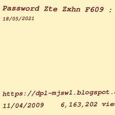 You will need to know then when you get a new router, or when you reset your router. Zte Zxhn F660 Rv1 Login Login Page