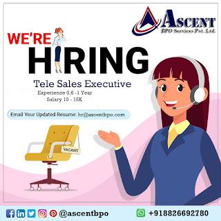 AscentBPO is hiring for the following positions: