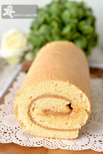 perfect best cottony soft peanut butter chiffon Swiss roll