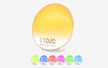 Wake Up Light Sunrise Alarm Clock By Jall