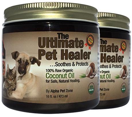 ALPHA PET ZONE Coconut Oil for Dogs & Cats,...