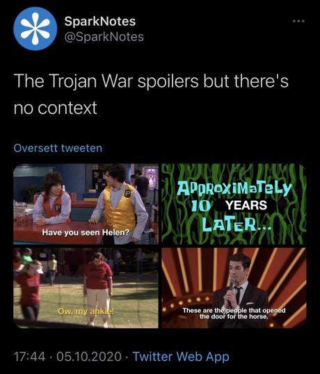 itbjossi:Whatever the person behind SparkNotes’ twi...