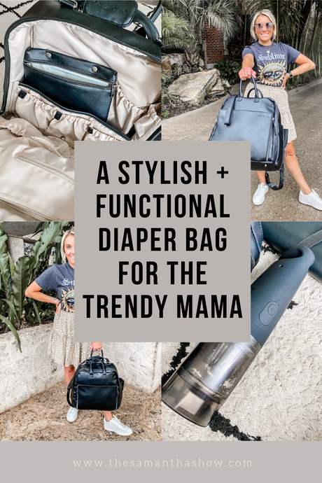 A stylish and functional diaper bag for the trendy mama