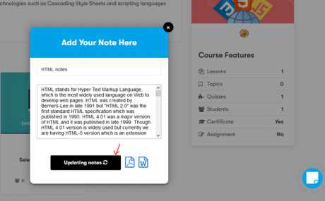 Allow Students to Create Journal Using LearnDash Notes