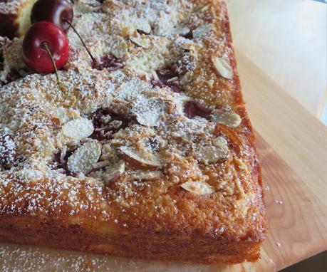 Cherry, Coconut & Almond Snack Cake