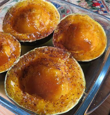 Maple and Butter Baked Squash