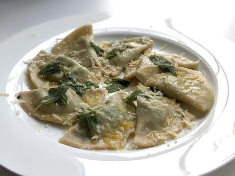 Herb and Ricotta Ravioli with Sage Butter Sauce
