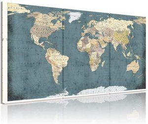 Map of Canvas Print