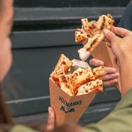 Dip pizza crusts at Victoria Station – by Hellmann’s