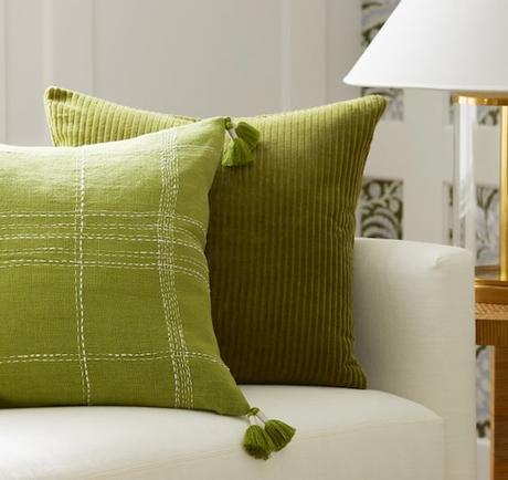 Just In: Serena & Lily Fall 2021 Pillows, Wallpaper, Rugs, and Upholstered Furniture (with Fringe!)