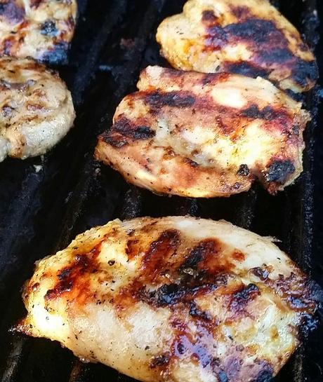 Barbecued Limoncello Chicken Thighs with Fresh Herbs