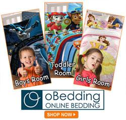 Character Bedding Sets for Boys and Girls at oBedding.com