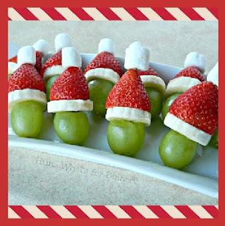 FRUIT KEBOBS FOR CHRISTMAS