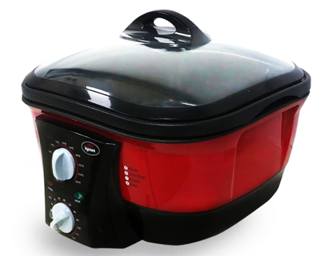 8-in1 Multi-Cooker - Cook rice, Deep fry, Keep warm, Saute, Slow Cook, Steam, Stew, and Roast