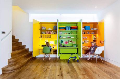 Basement Space Ideas with Kids Creative Station
