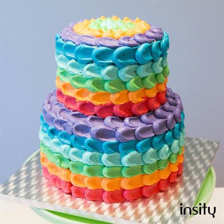 Colourful Kids Birthday Cake