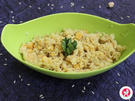 Chickpea rice for babies