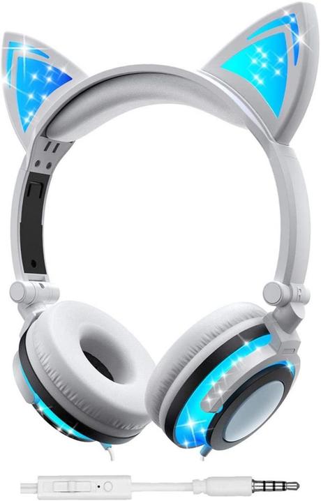 Olyre wired cat ear headphones