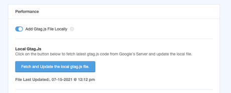 host gtag locally