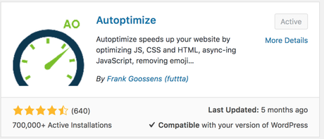autooptimize wordpress plugin