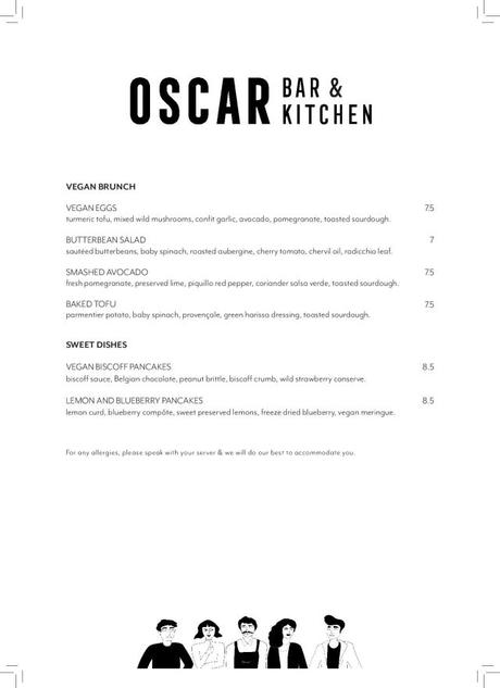 oscar bar and kitchen shawlands menu 
