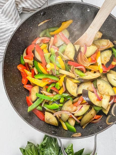 Thai Basil Eggplant Recipe (Vegan Stir Fry)