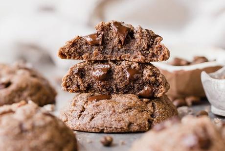 Calling all coffee lovers! These Mocha ChocolateÂ Chip Cookies are irresistibly good, with the flavor of espresso shining through and dark chocolate chunks in every bite. You wouldn't guess that they're gluten-free, paleo and vegan.