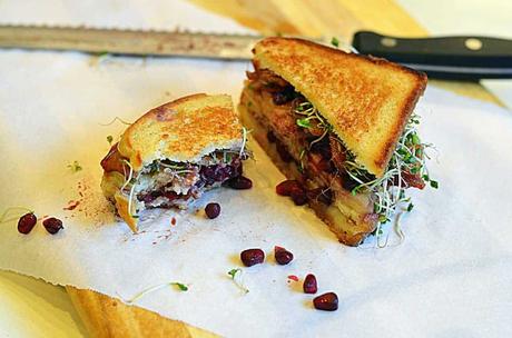 Pomegranate Grilled Cheese
