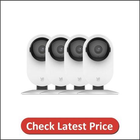 YI 4pc 1080p Home Wi-Fi IP Security Surveillance Camera System
