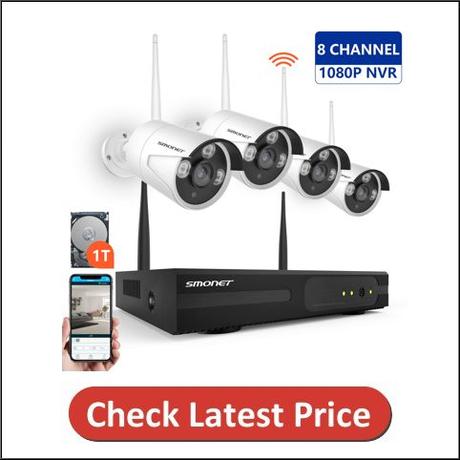 SMONET Wireless Home Security Camera System
