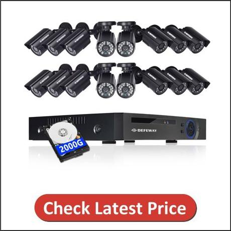 DEFEWAY 16ch CCTV Camera Security System