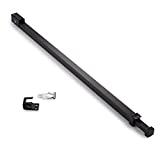 Ideal Security Sliding Patio Door Security Bar with Child-Proof Lock, Extendable, Black (25.75-47.5 Inches)