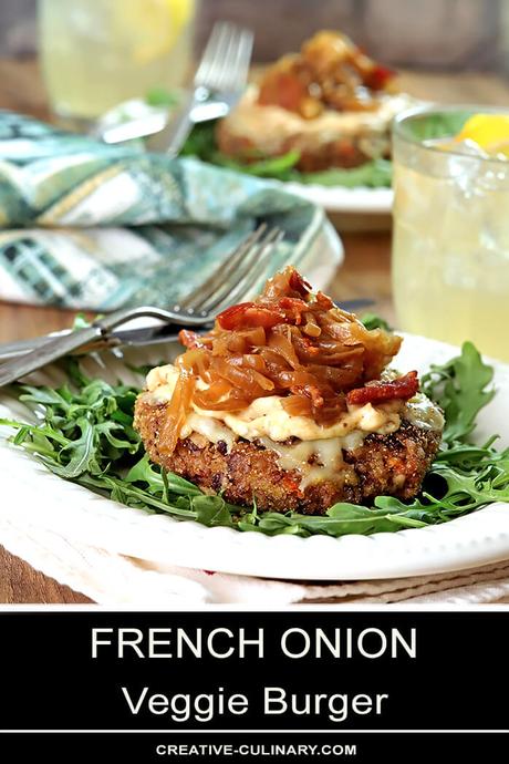 French Onion Veggie Burger French Onion Veggie Burger