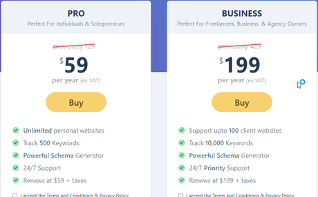 rankmath pricing