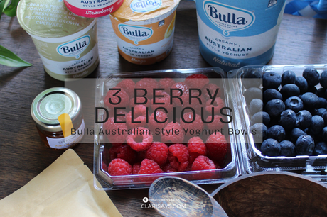 3 Berry Delicious Bulla Australian Style Yoghurt Bowls