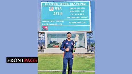 US batsman Malhotra hits six sixes in an over