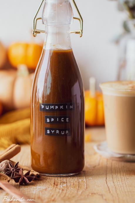 Healthy Pumpkin Spice Syrup