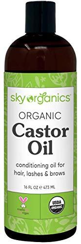 Castor Oil USDA Organic Cold-Pressed (16oz)...