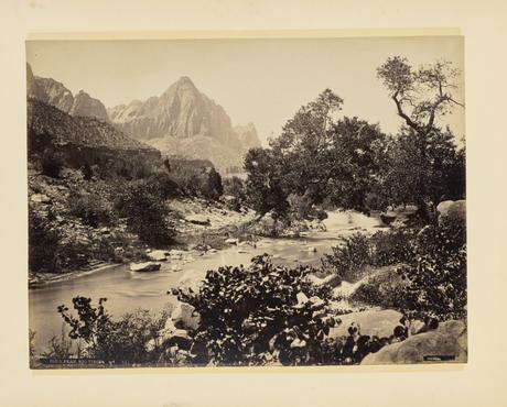 Early photography: Zion’s Peak, Rio Virgen, Utah – John K. Hillers
