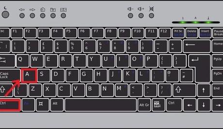Ctrl + A : Select All