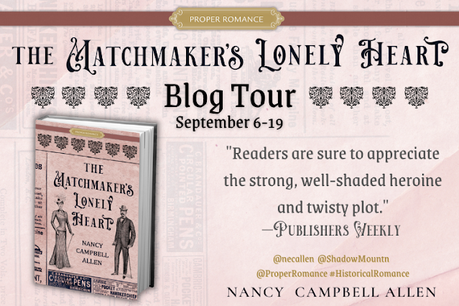 THE MATCHMAKER’S LONELY HEART BLOG TOUR