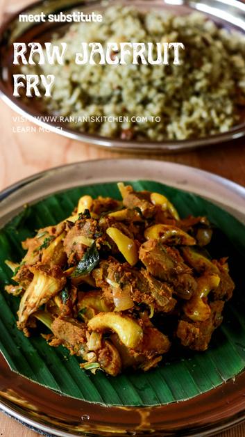 palamusu chukka | plant based meat substitute | raw jackfruit fry