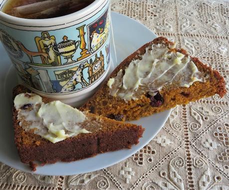 Pumpkin, Orange & Cranberry Bread