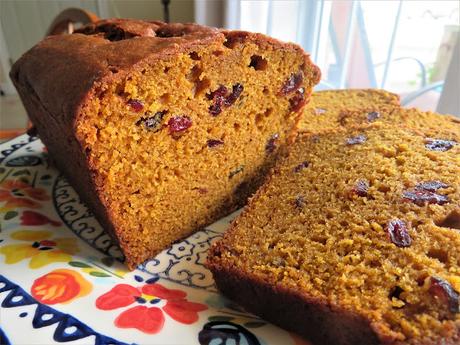 Pumpkin, Orange & Cranberry Bread