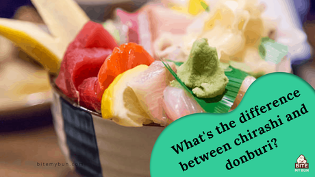 What's the difference between chirashi and donburi?