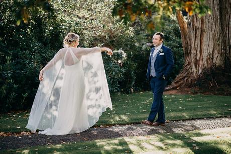 Wedding photograph of a married couple in Galway